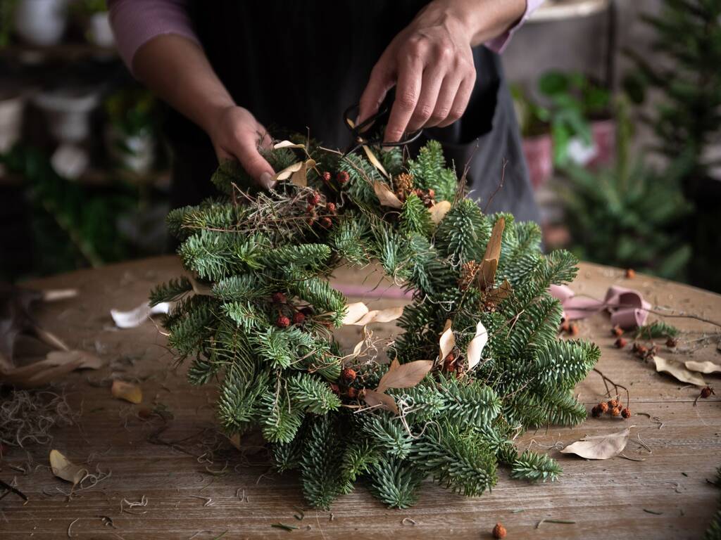 Holiday Wreath Making