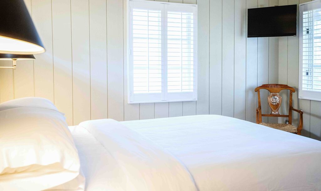 One-bedroom loft suite bedroom at Appellation Lodi - Wine & Roses Resort and Spa luxury hotel