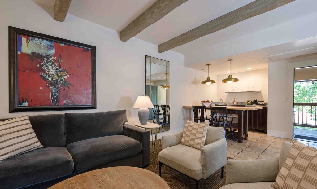 Two-bedroom suite living room at Appellation Lodi - Wine & Roses Resort and Spa